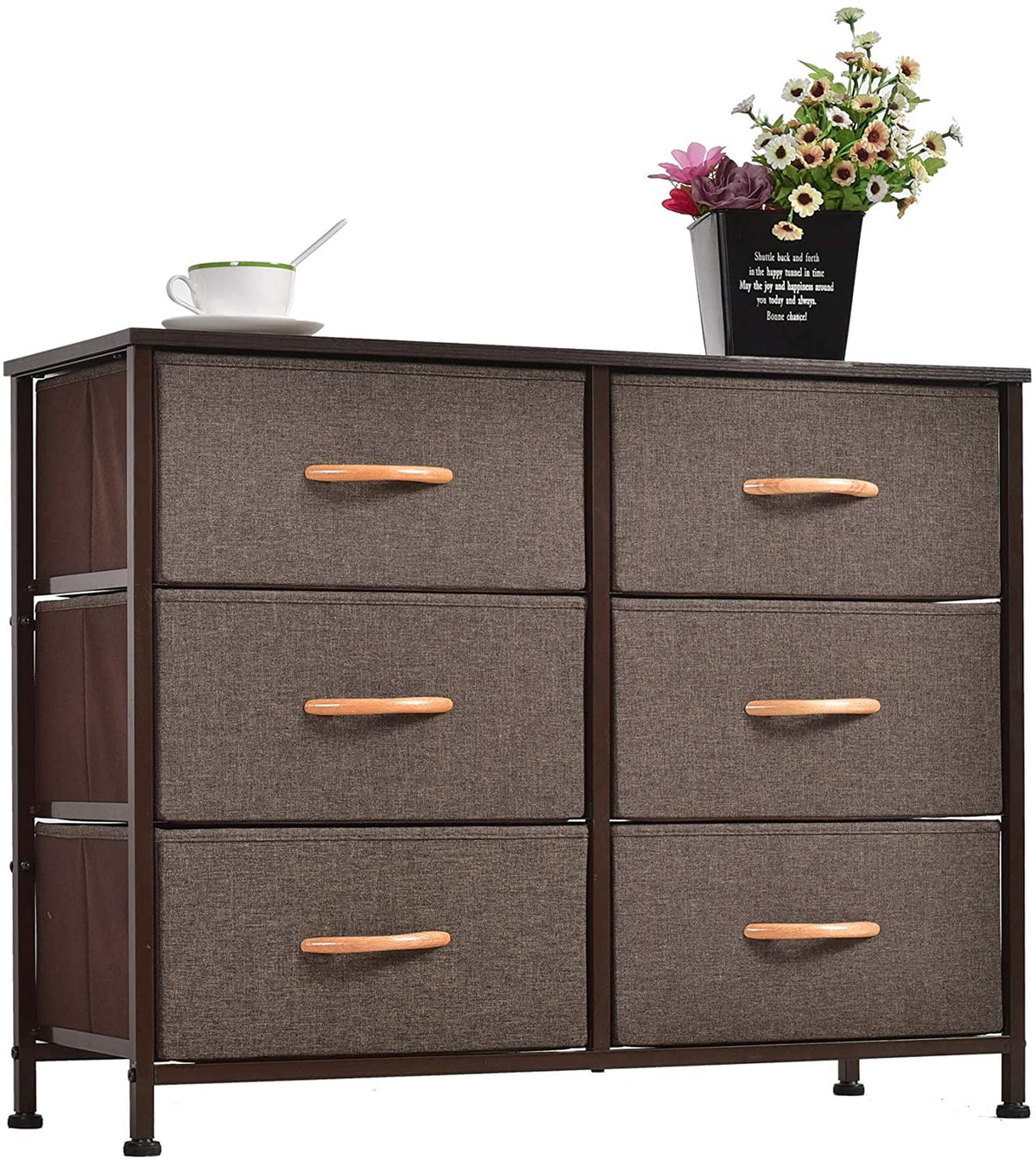 Brown 6 Drawer Storage Tower Unit A967701