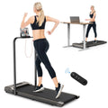 2 in 1 Folding Treadmill 265 lbs Gray G448434