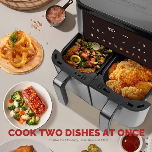 10QT DualZone 2-Basket Air Fryer L958