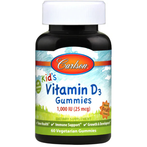 Kid's Vitamin D3 Gummies 1000 IU 60 gummies C125