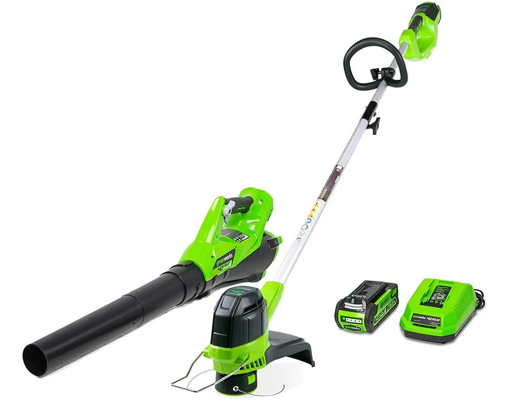 40V String Trimmer Leaf Blower Combo with 2.0 Ah Battery U1799