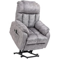 Grey Power Lift Recliner Chair with Remote Control L78592