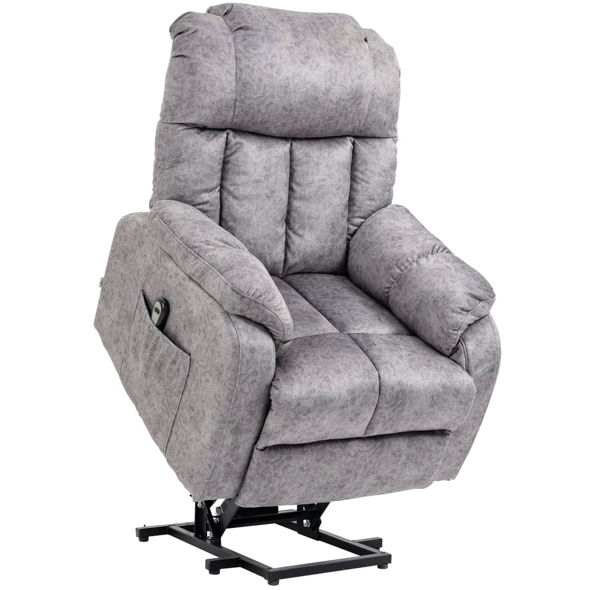 Grey Power Lift Recliner Chair with Remote Control L78592