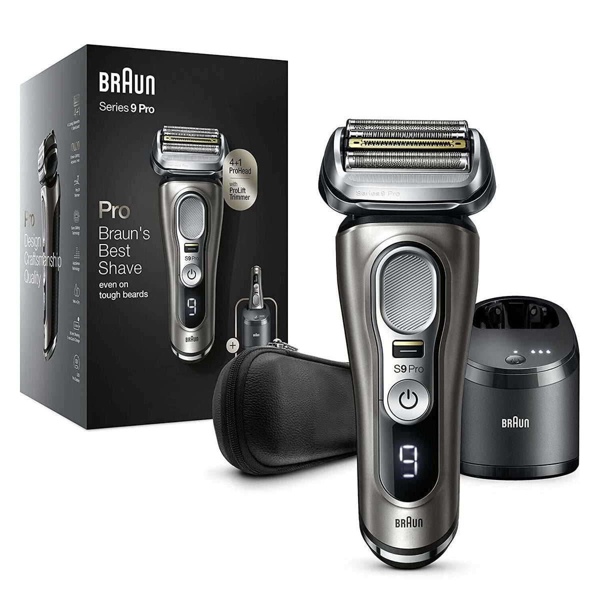 Rechargeable Wet Dry Electric Shaver with Clean Station Q927772