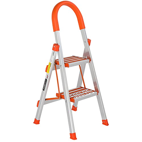 5 Step Aluminum Folding Step Ladder with Handgrip M866