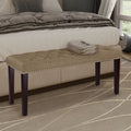 Upholstered Wood Bench X26504