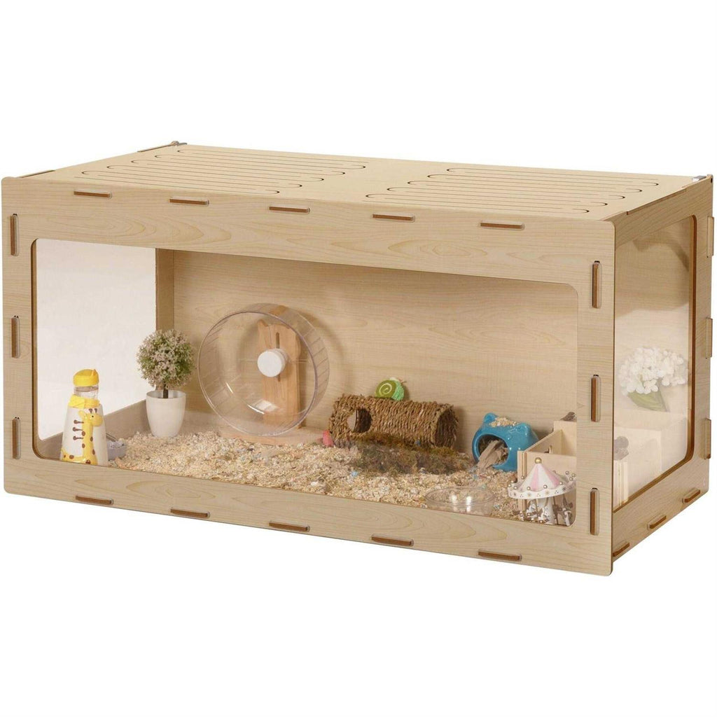 Wooden Hamster Cage Small Animal Hutch T4894