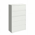 White 5-Drawer Lateral File Cabinet R5056