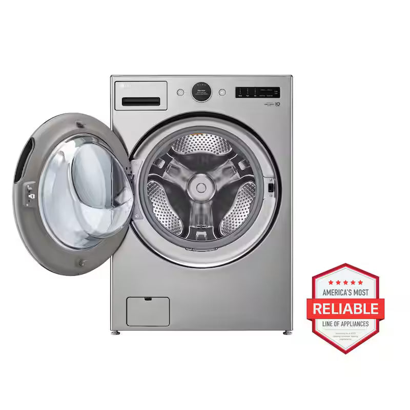 4.5 cu. ft. Stackable Smart Front Load Washer in Graphite Steel B7525