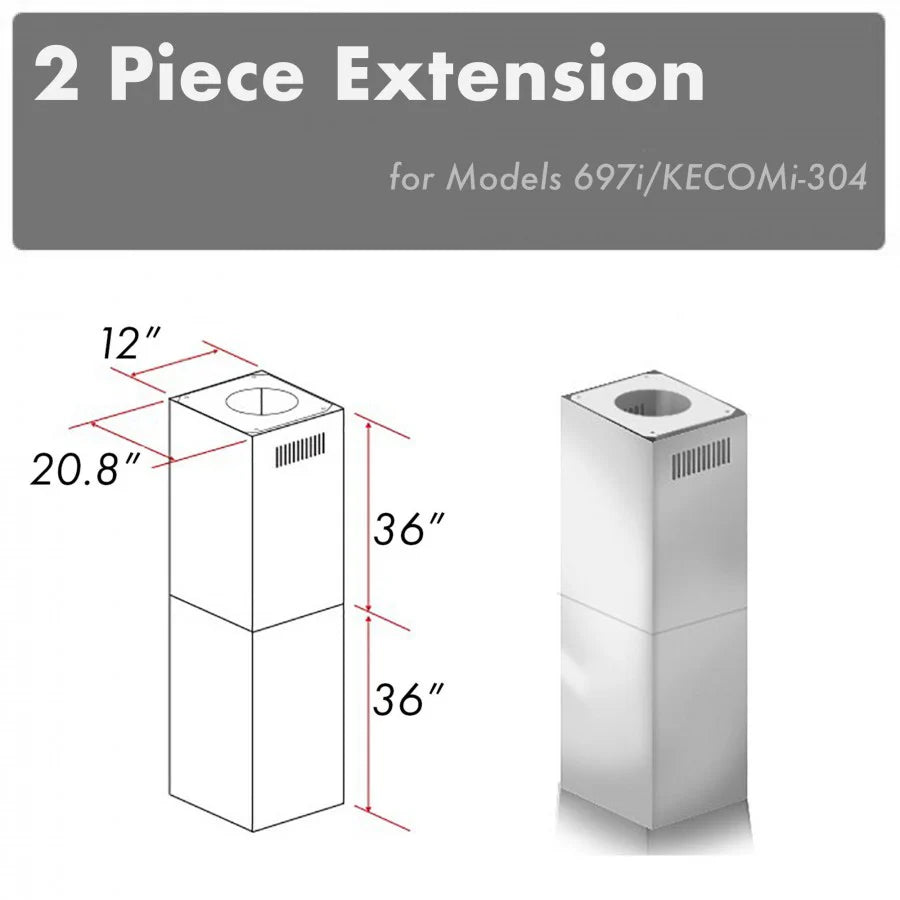 Outdoor Chimney Extension for 12ft Ceiling C478300