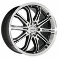 Machined Black 16x7 4x100 4x4.5 40mm Wheels Z735