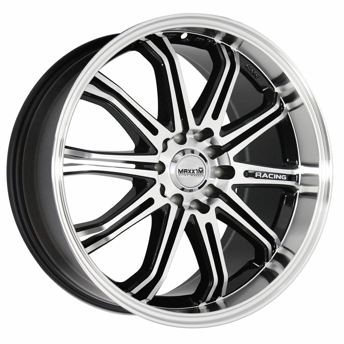 Machined Black 16x7 4x100 4x4.5 40mm Wheels Z735