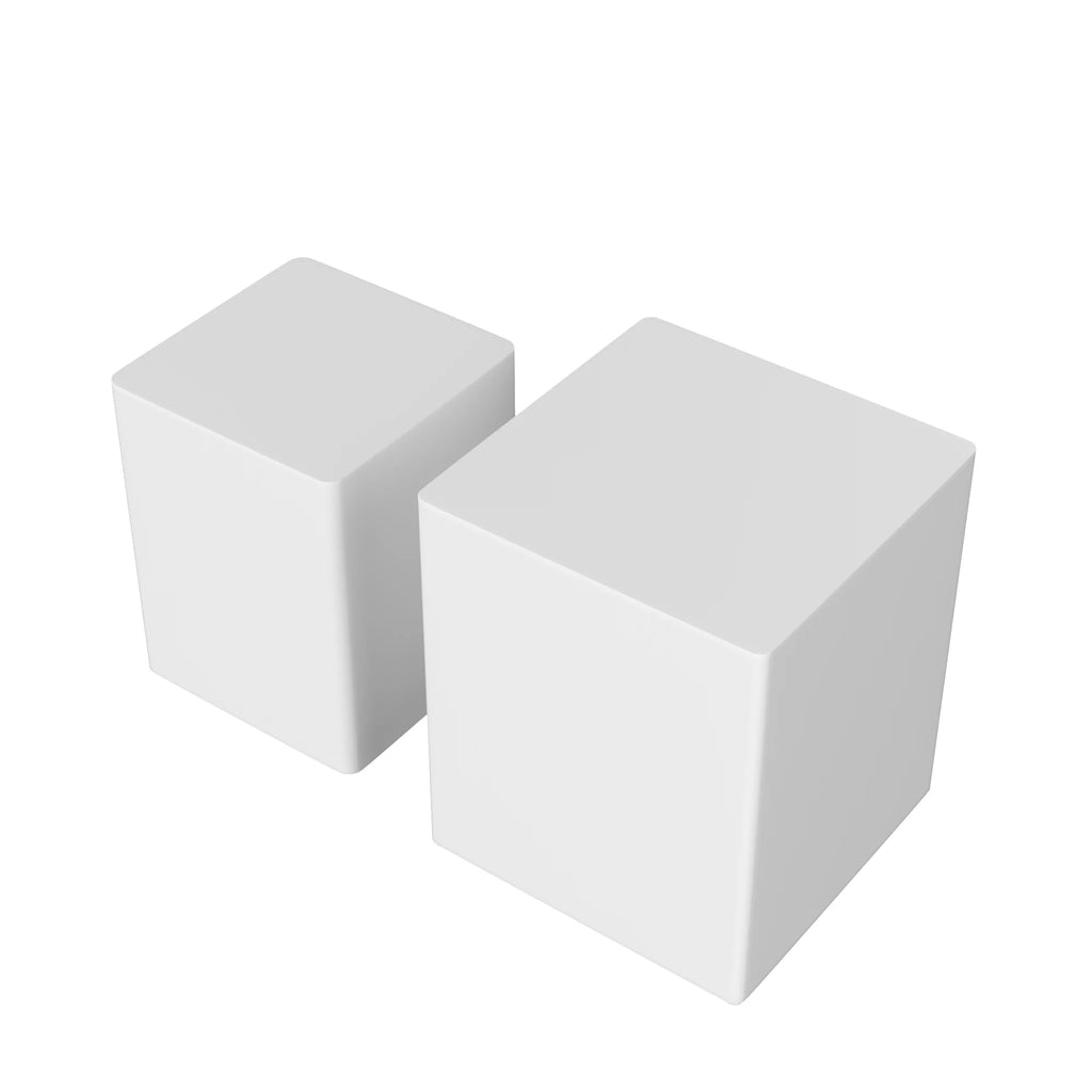 White MDF Nesting Table Set of 2 F23502