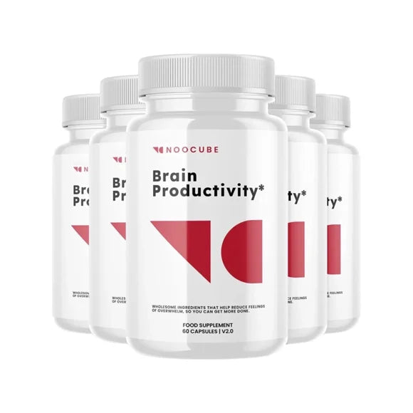 5-Pack Brain Productivity Pills, 300 Capsules L1707