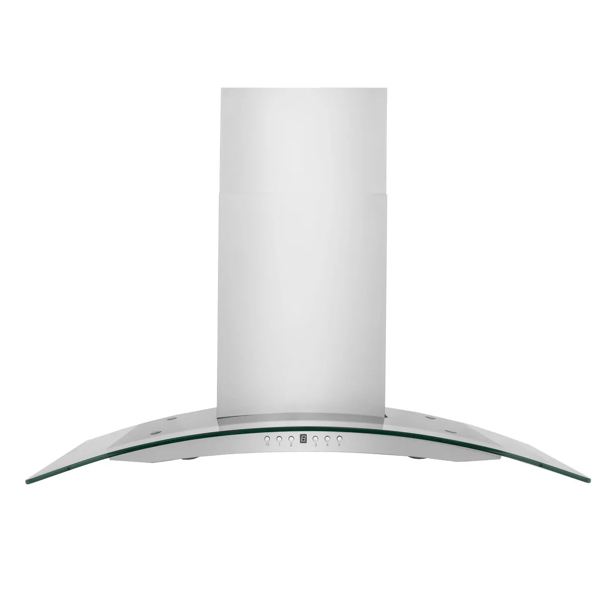 30 in. Convertible Vent Wall Mount Range Hood Stainless Steel Glass W498