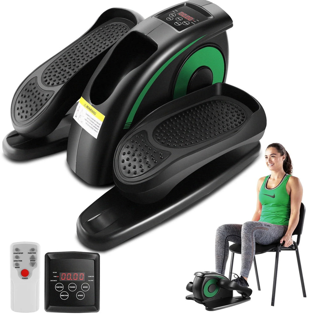 Under Desk Elliptical Pedal Exerciser with Remote & Data Monitor A725
