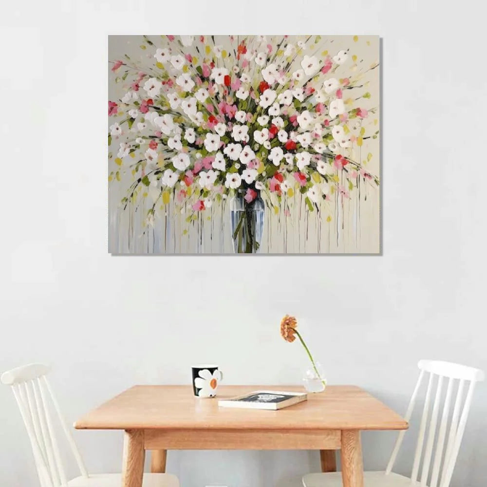 20x16 Inch Hand-painted Floral Oil Painting Wall Art W45476