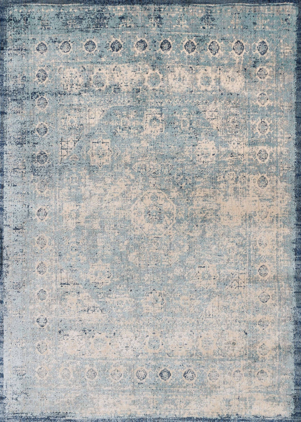 Lt. Blue Ivory Rug S724241