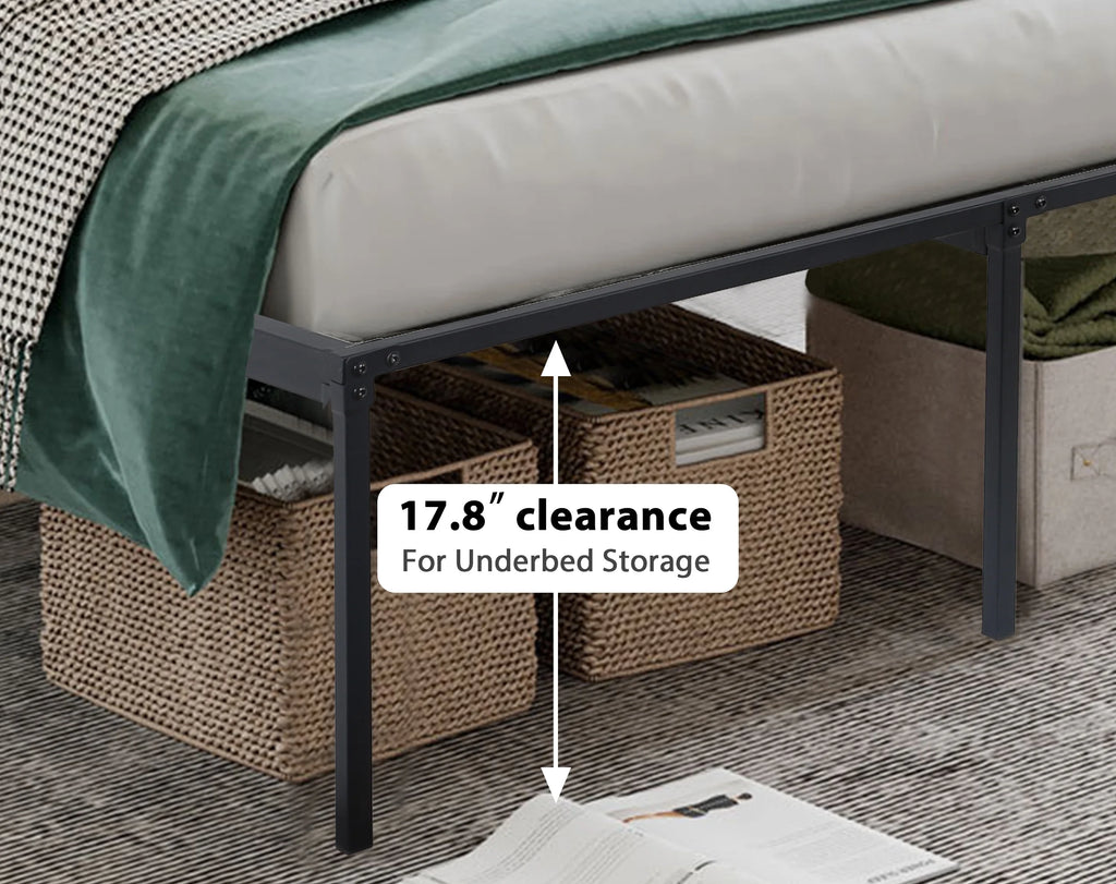 King Size 18 Inch Metal Platform Bed Frame S1726