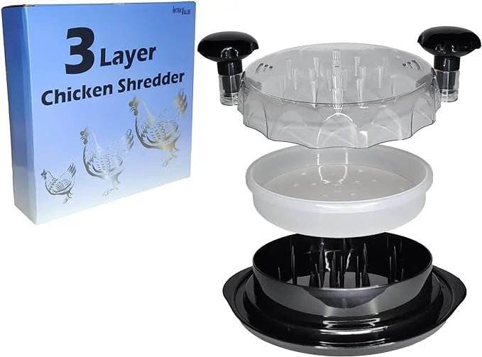 Chicken Shredder with Transparent Top and Removable Tray K538