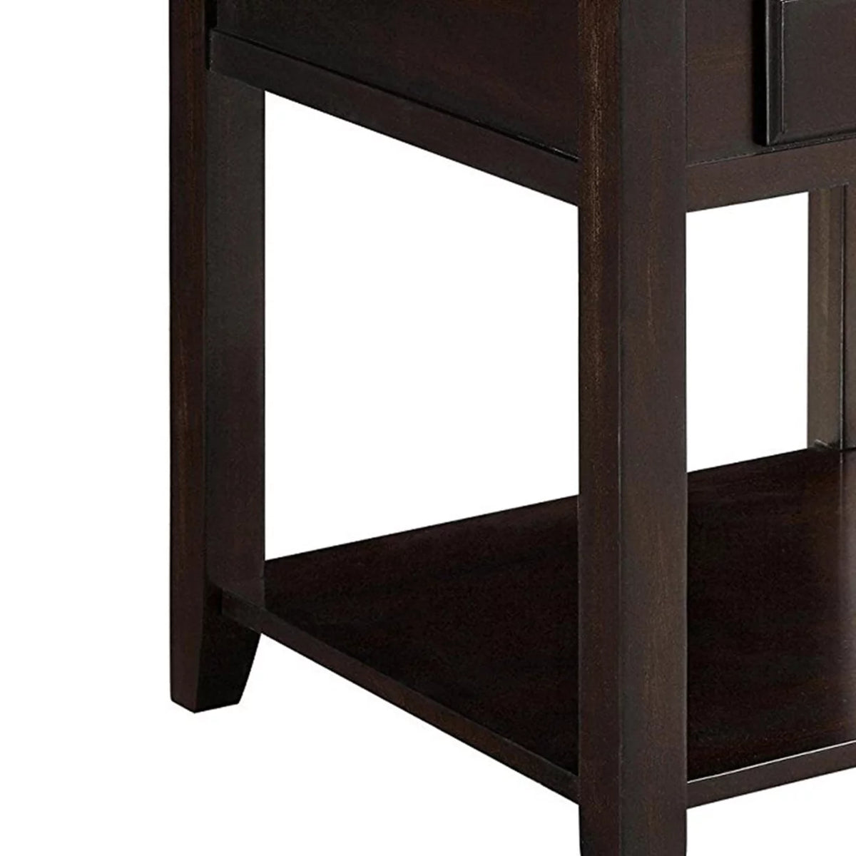 Walnut 1-shelf End Table F54374