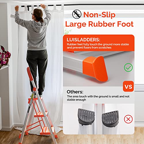 5 Step Aluminum Folding Step Ladder with Handgrip M866