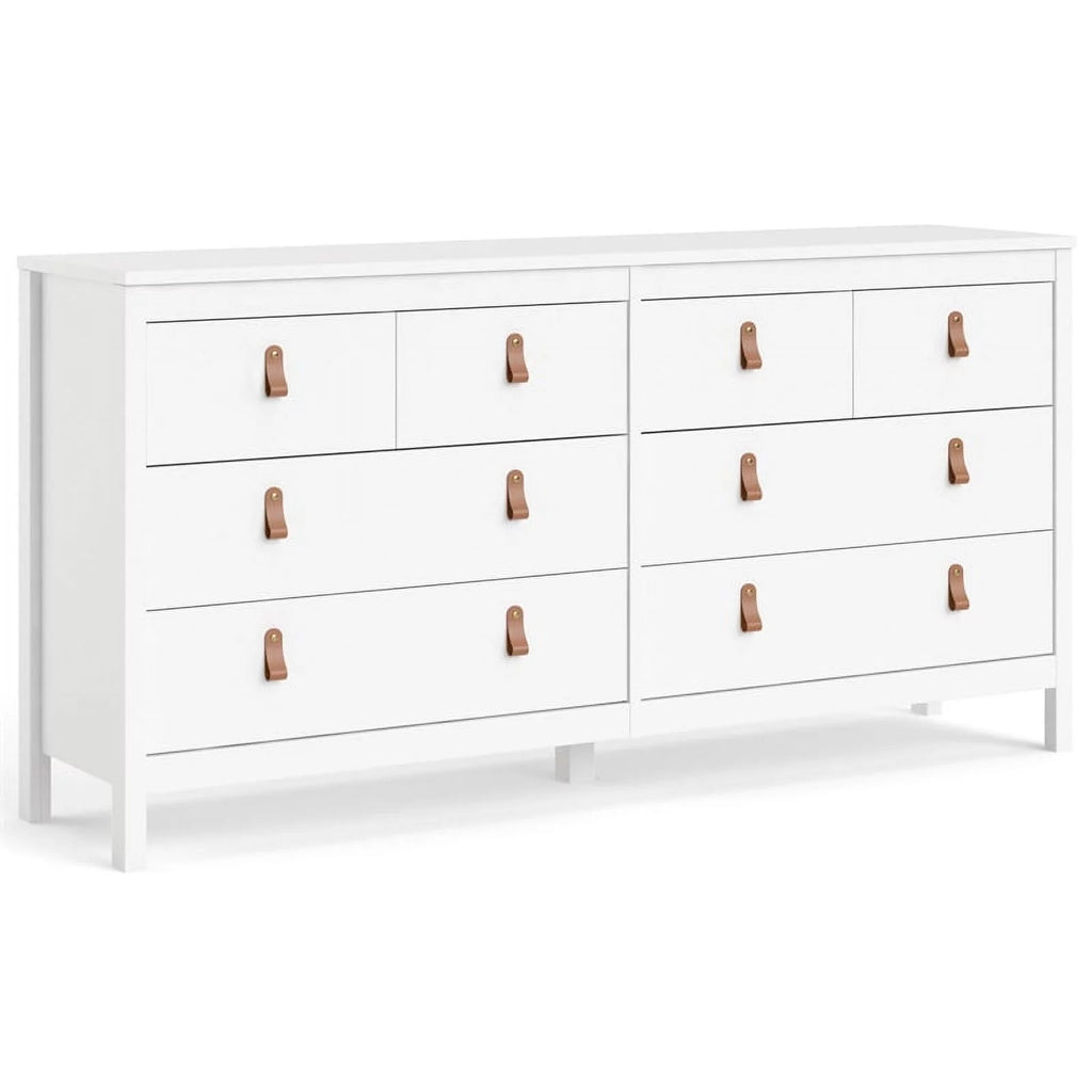 White 8 Drawer Engineered Wood Dresser G31177