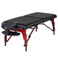 31" Portable Massage Table with Memory Foam Cushioning Black A41354