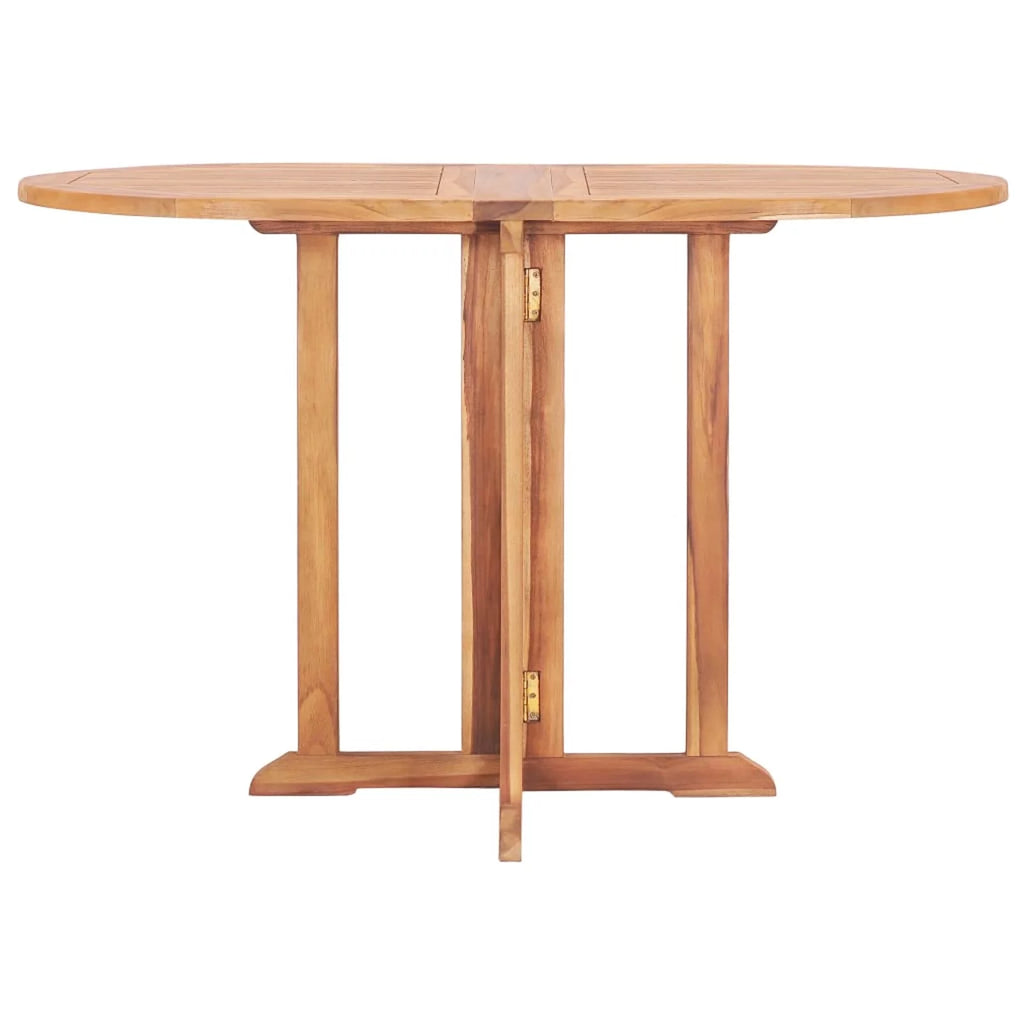 Folding Extendable Teak Wood Oval Outdoor Dining Table K232927