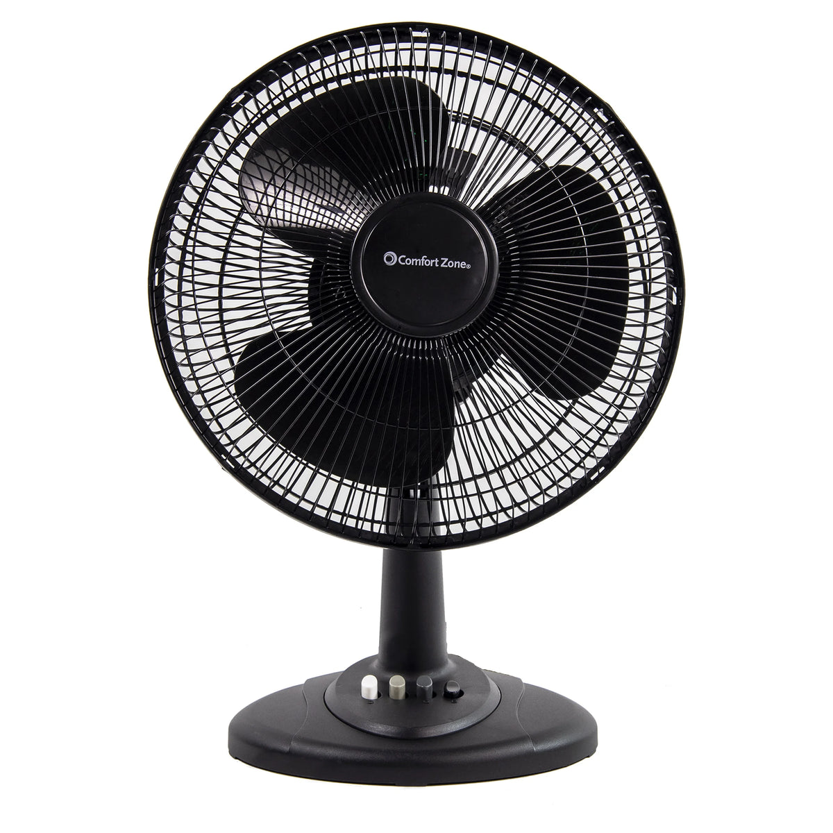 12” 3-Speed Oscillating Table Fan with Adjustable Tilt, Black U954