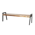 Wood Live Edge Top Bench O3601