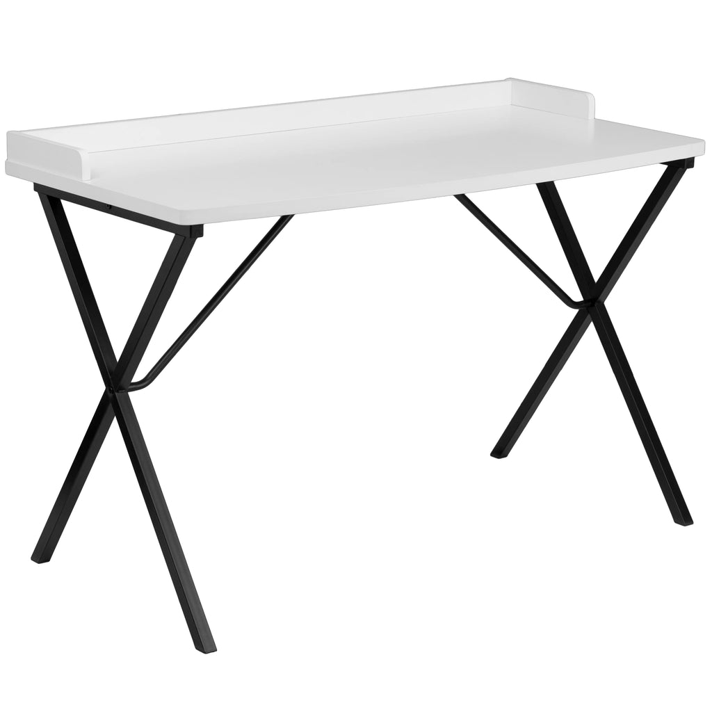 White Computer Desk V18860