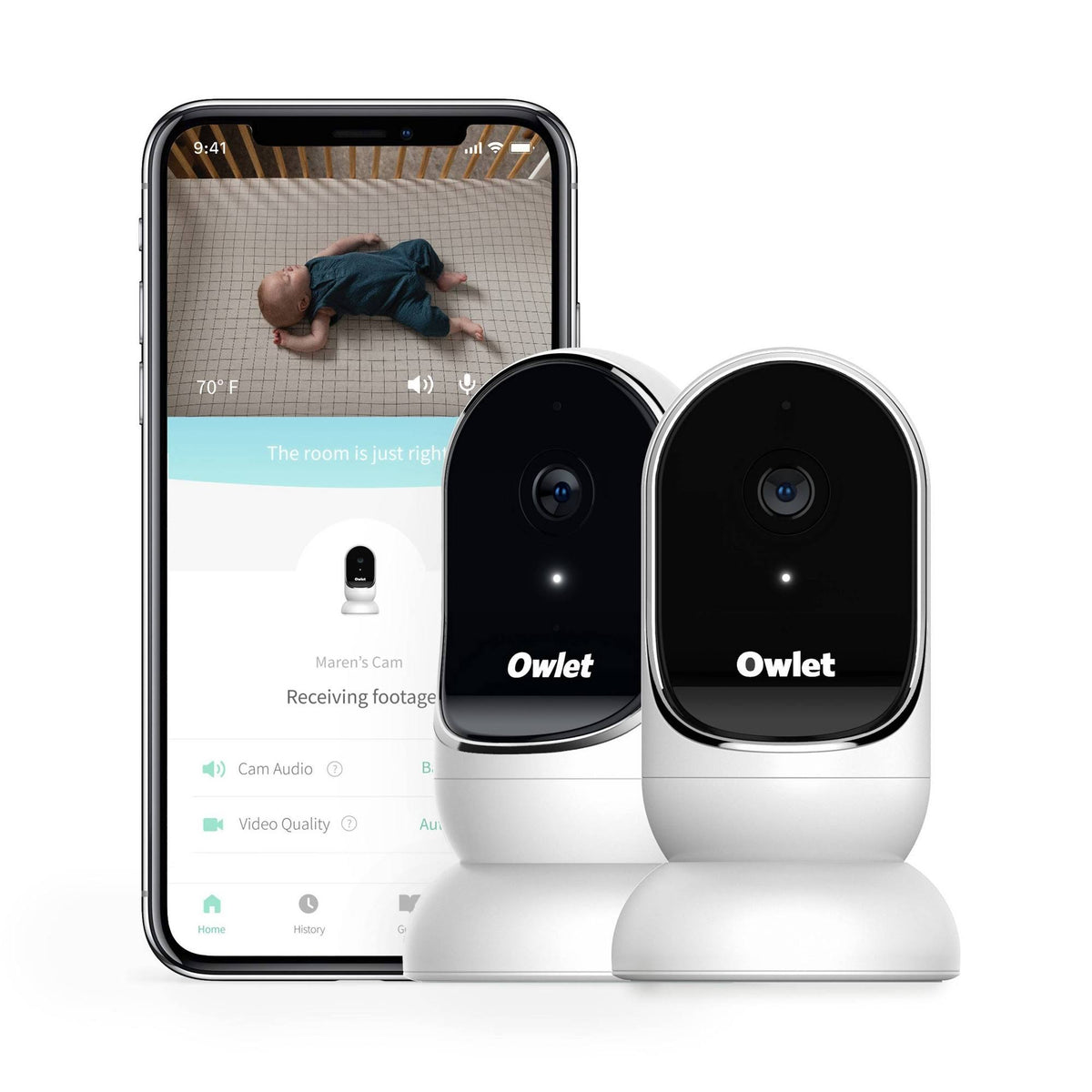 Smart HD Video Baby Monitor 2 Pack T434645