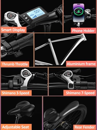 29” Electric Bike with 48V 17.5AH Battery V677871