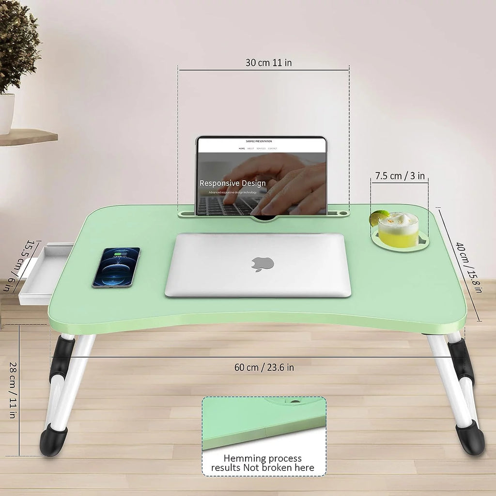 Foldable Lap Desk with Storage Drawer L172229