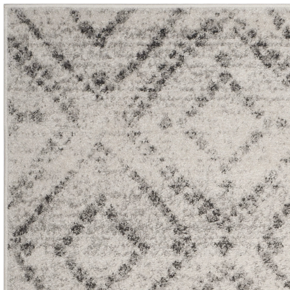 Light Grey Geometric Area Rug 8' x 10' H5243