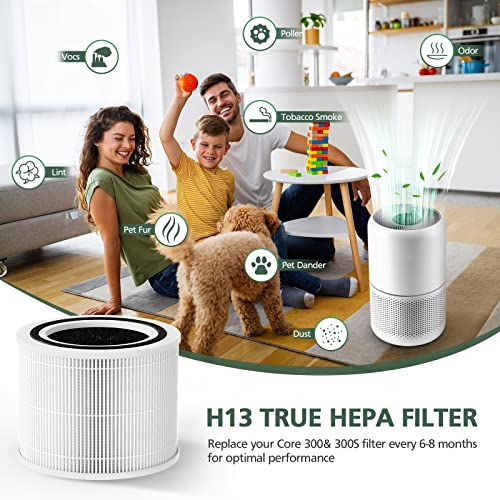 Replacement Filter for Air Purifier, 3-in-1 HEPA and Activated Carbon, 2 Pack C7968