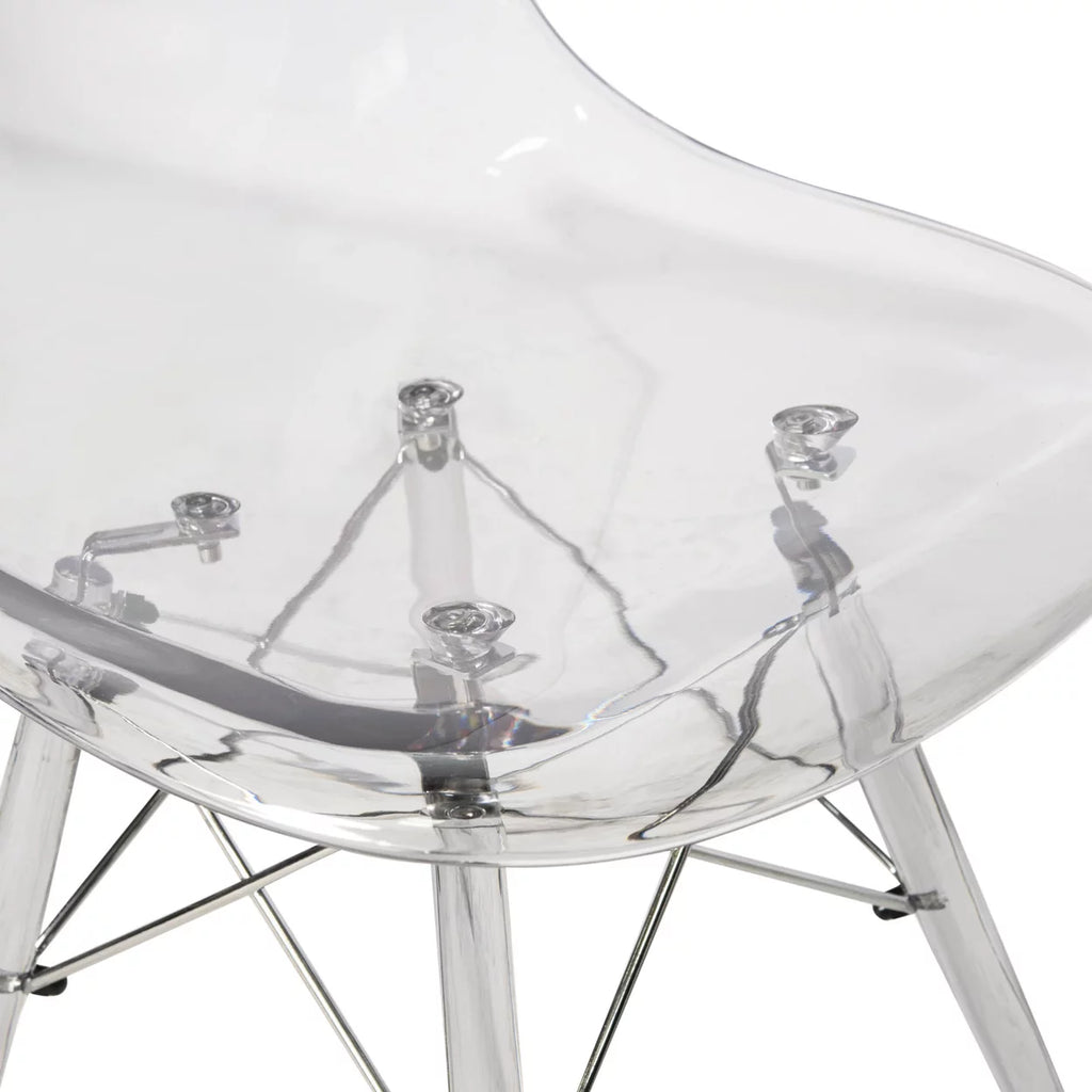 Clear Molded Side Chair Set of 4 M70781