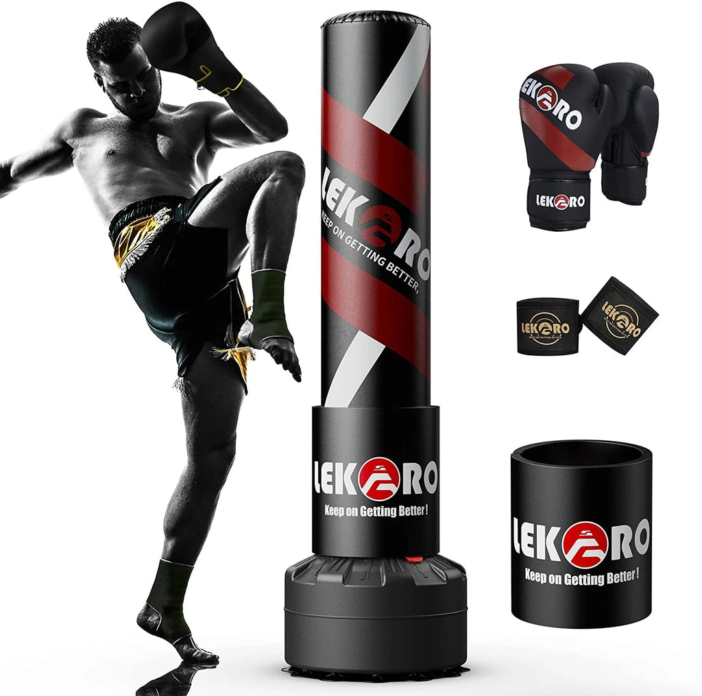 Punching Bag with Boxing Gloves D389368