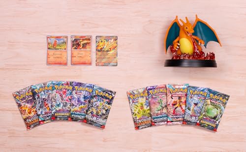 Trading Card Game Collection with 3 Foil Promo Cards, 1 Card-Display Figure & 10 Booster Packs U37215