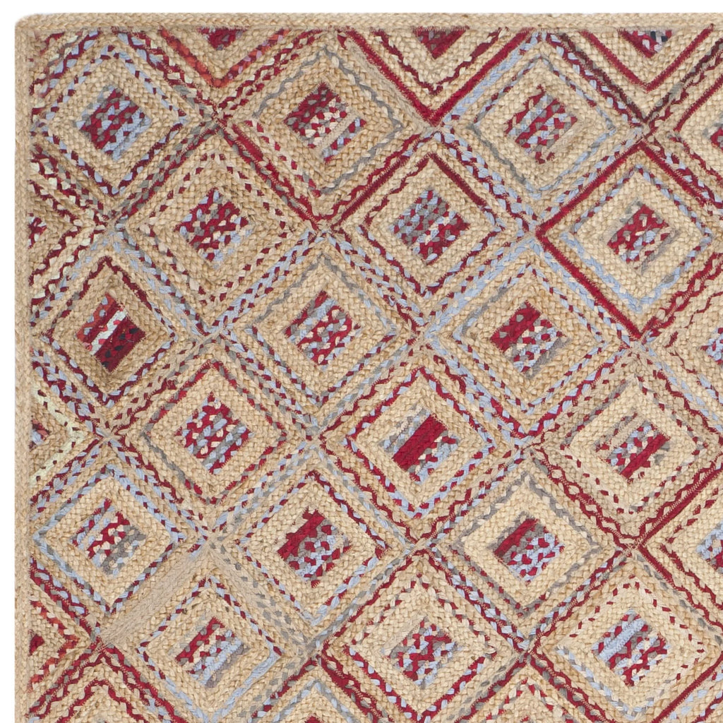 Natural Red Jute Area Rug 9' x 12' U5736