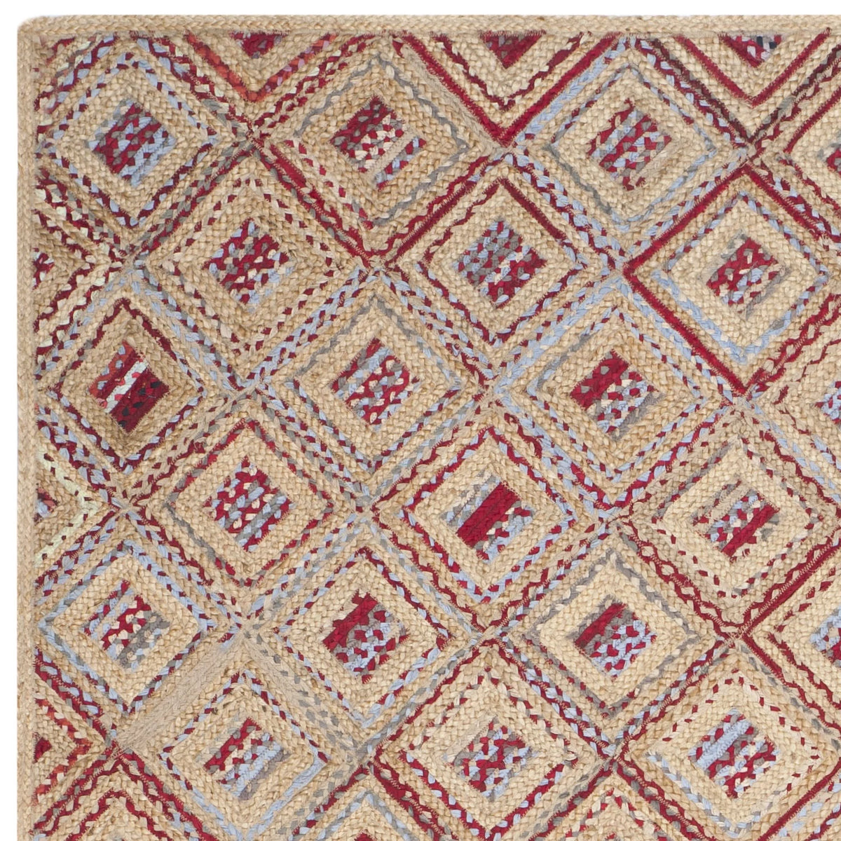 Natural Red Jute Area Rug 9' x 12' U5736