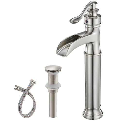 Brushed Nickel Brass Vessel Sink Faucet L93349