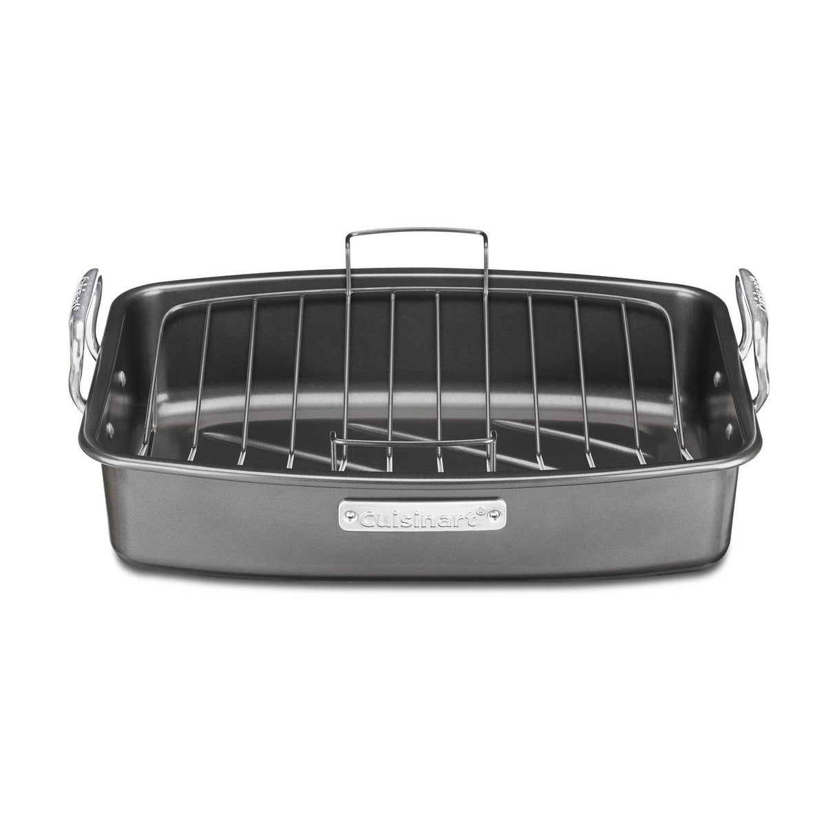 17-inch x 13-inch Non-Stick Roaster with V-Rack B615361