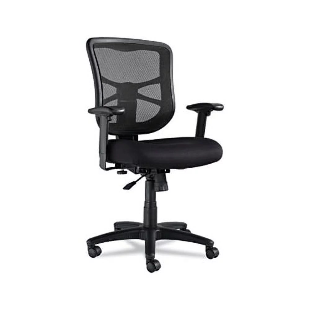 Black Mesh Mid-Back Swivel Tilt Chair F64303