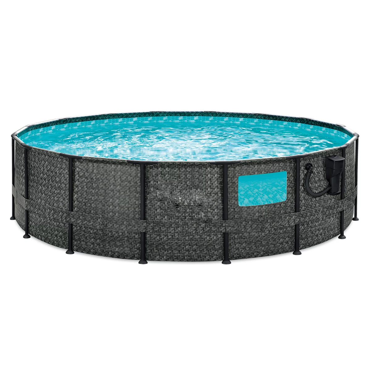 16ft x 48in Above Ground Swimming Pool Set with Pump N1804