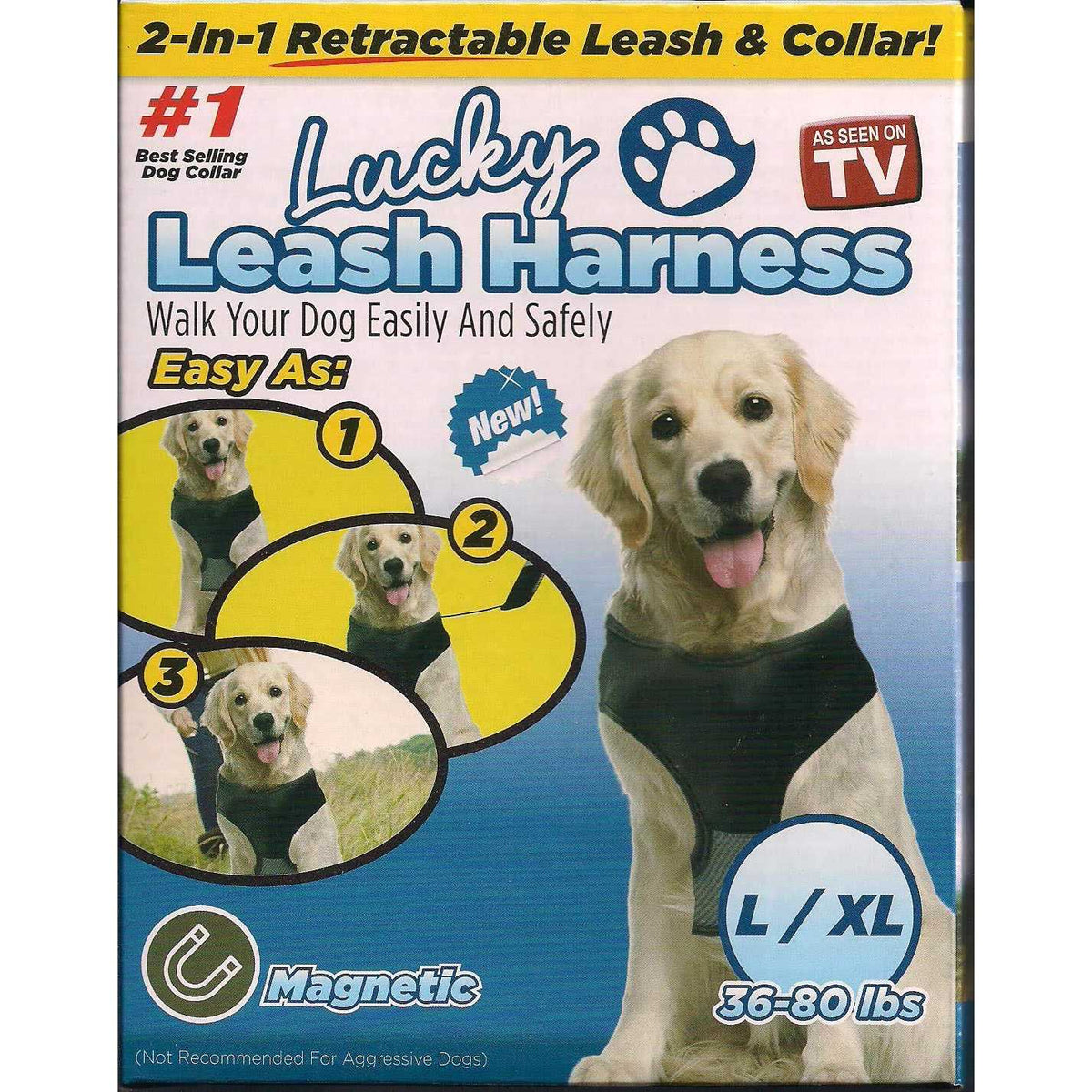 Magnetic Harness & Retractable Leash M729824