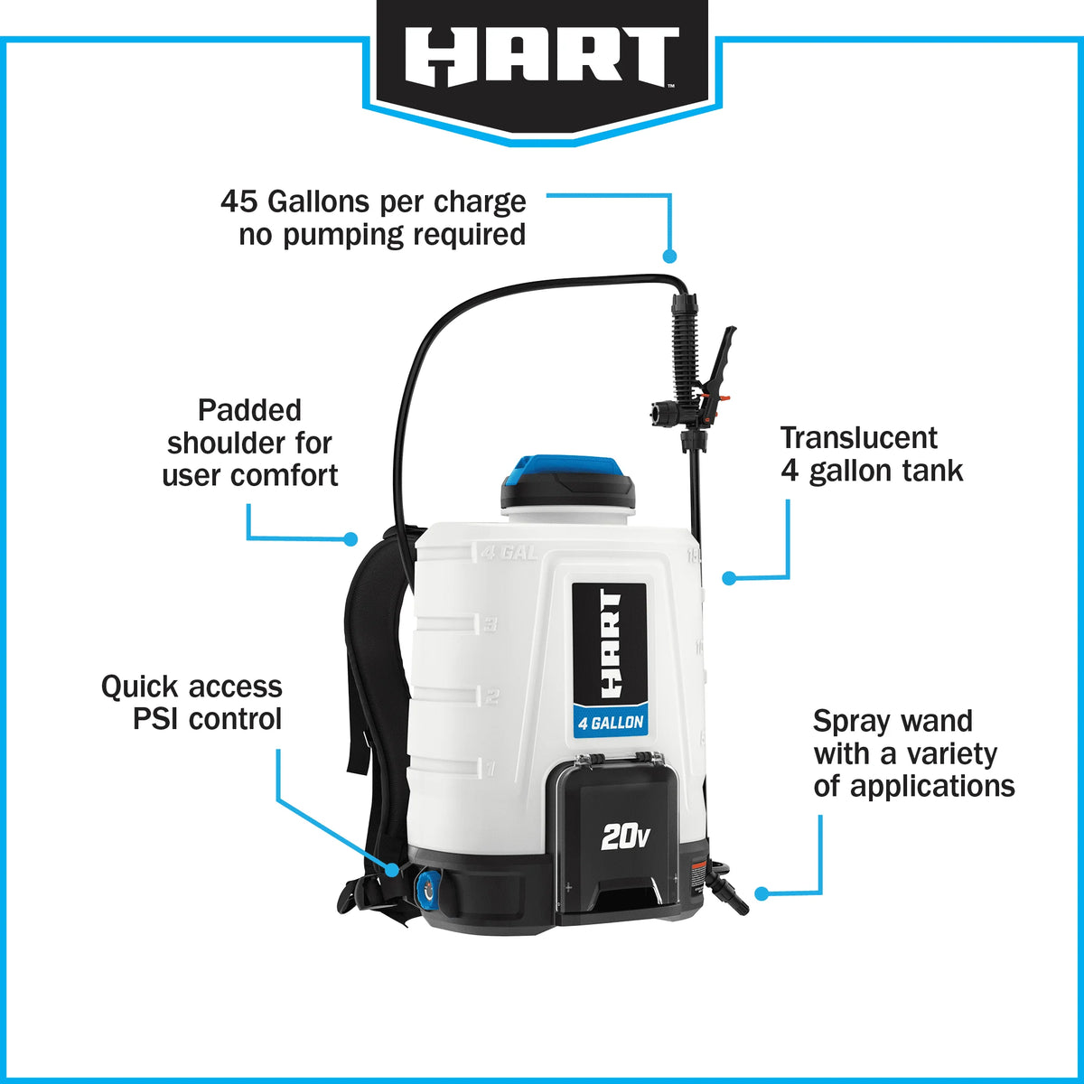 20-Volt 4 Gallon Chemical Sprayer Kit V89294