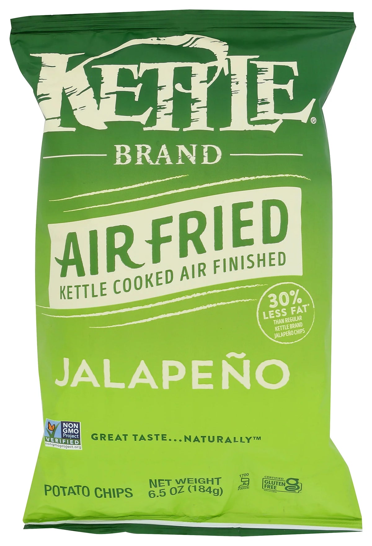 Jalapeno Kettle Cooked Potato Chips 6.5 Ounce Pack Of 12 L95078
