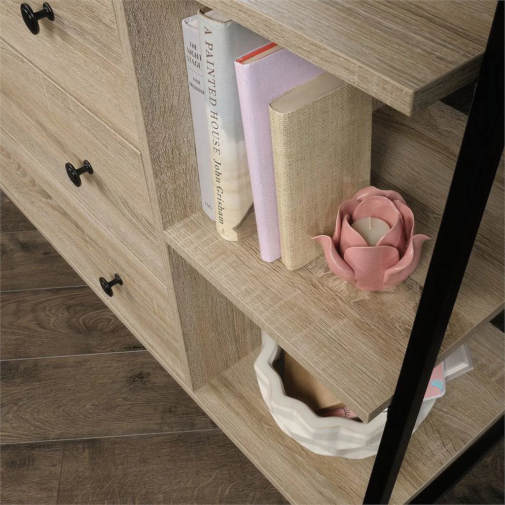 3 Drawer Engineered Wood and Metal Dresser X499